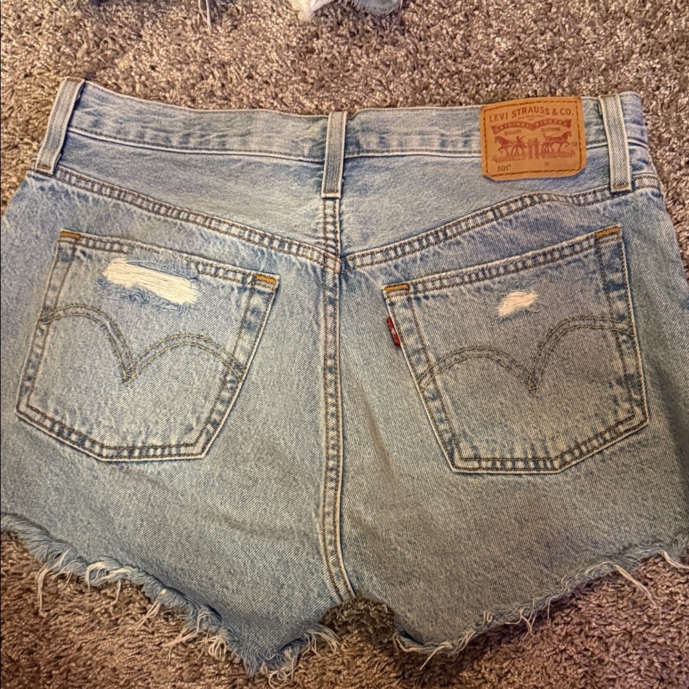 Levi's Women's Classic Light Blue Jean Shorts